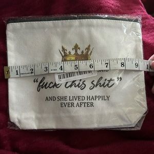 “A wise woman once said” Zipper Pouch